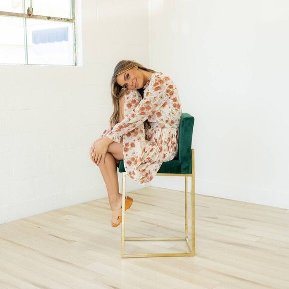 Floral Long Sleeve Dress - Picture 5 of 16